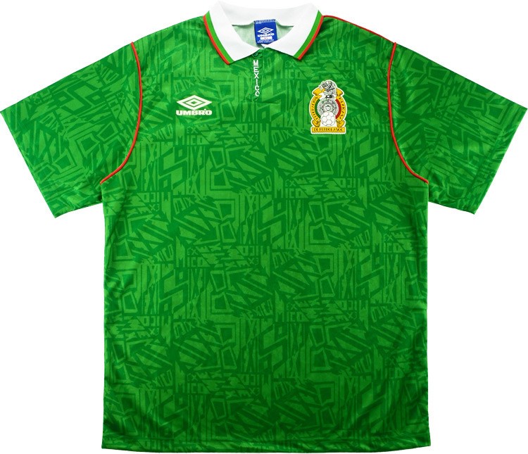 Camiseta Mexico Primera equipo Retro 1994 Verde